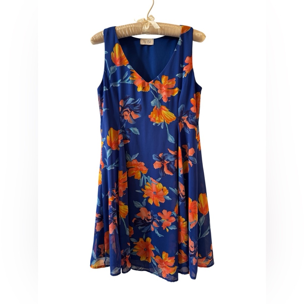 NWOT Floral Sleeveless Lined Dress - Picture 3 of 9
